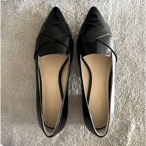 Cole Haan black slip on loafers